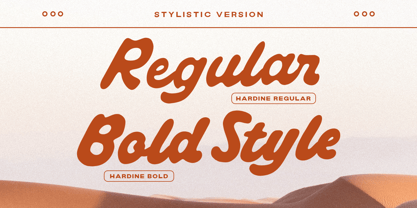 Hardine Font Poster 2