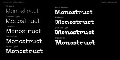 Monostruct Font Poster 3
