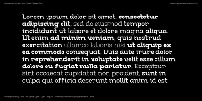 Monostruct Font Poster 8