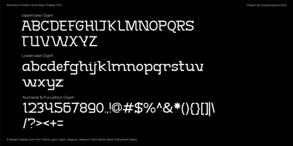 Monostruct Font Poster 9