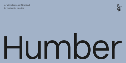 Humber Font Poster 1