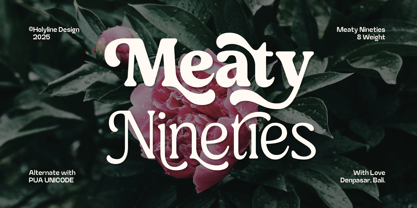 Meaty Nineties Font Poster 1