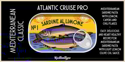 Atlantic Cruise Pro Font Poster 4