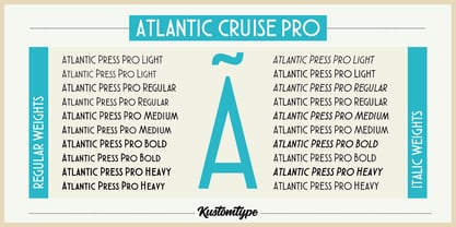 Atlantic Cruise Pro Font Poster 9