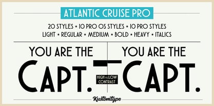 Atlantic Cruise Pro Font Poster 7