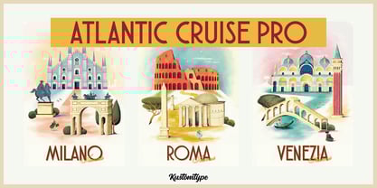 Atlantic Cruise Pro Font Poster 5