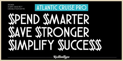 Atlantic Cruise Pro Font Poster 2
