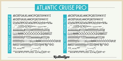 Atlantic Cruise Pro Font Poster 12