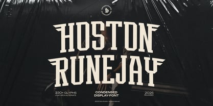Hoston Runejay Font Poster 1