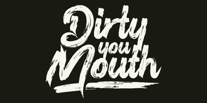 Sludgy Brush Font Poster 2