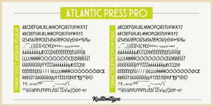 Atlantic Press Pro Font Poster 14