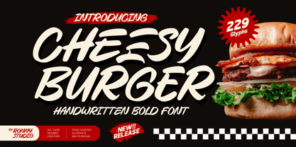 Cheesy Burger Font Poster 1