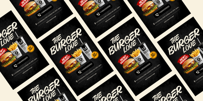 Cheesy Burger Font Poster 6
