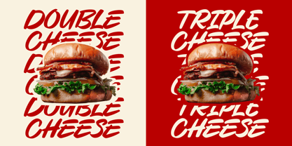 Cheesy Burger Font Poster 2