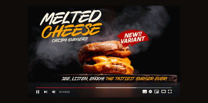 Cheesy Burger Font Poster 5