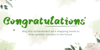 Enjoy Spring Font Poster 4