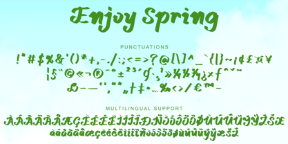 Enjoy Spring Font Poster 6