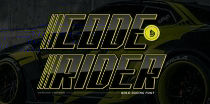 Code Rider Font Poster 1