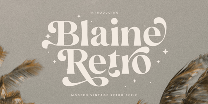 Blaine Retro Font Poster 1