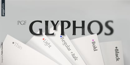 PGF Glyphos Font Poster 1