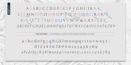 PGF Glyphos Font Poster 9