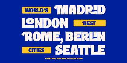 Nubars Font Poster 3