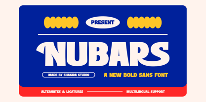 Nubars Font Poster 1