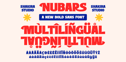 Nubars Font Poster 8
