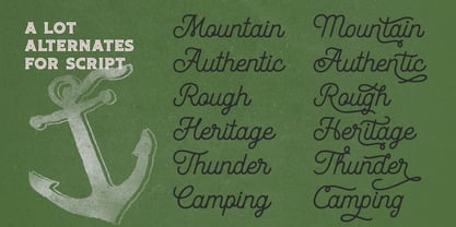 Way to Alaska Font Poster 9