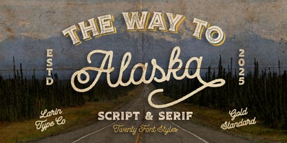 Way to Alaska Font Poster 1