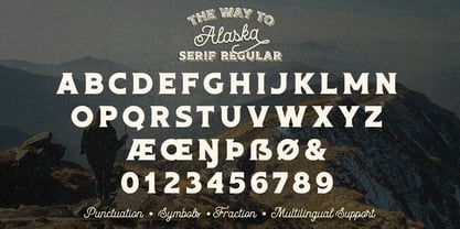 Way to Alaska Font Poster 13