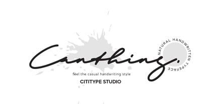 Canthing Font Poster 1