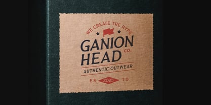 Ganion Font Poster 2