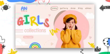 Kido Hand Font Poster 5