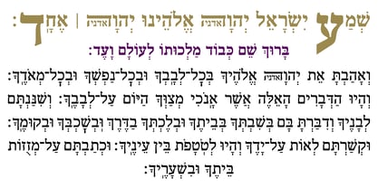 Hebrew Hatikva Std Font Poster 5