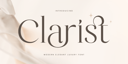 Clarist Font Poster 1