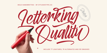 Letterking Quality Font Poster 1