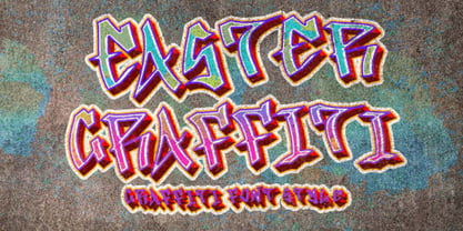 Easter Graffiti Font Poster 1