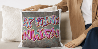 Easter Graffiti Font Poster 5