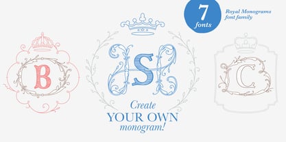 Royal Monograms Font Poster 1