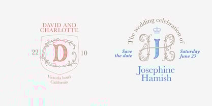 Royal Monograms Font Poster 4