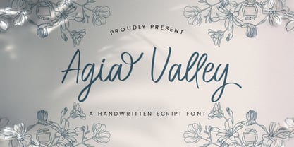 Agia Valley Font Poster 1