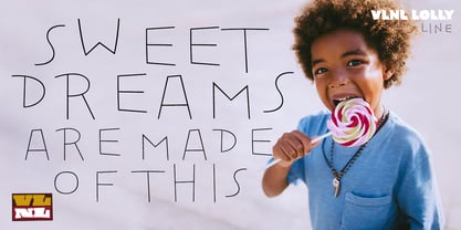 VLNL Lolly Font Poster 8
