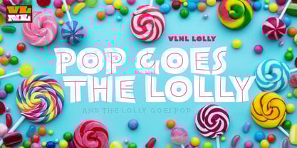 VLNL Lolly Font Poster 2