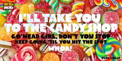 VLNL Lolly Font Poster 5