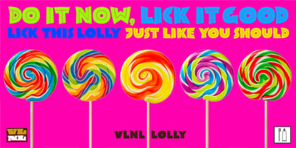 VLNL Lolly Font Poster 4