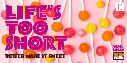 VLNL Lolly Font Poster 10