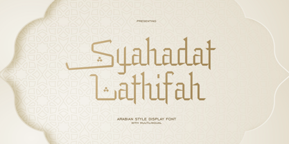 Syahadat Lathifah Font Poster 1