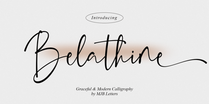 Belathine Font Poster 1