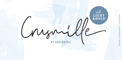 Crusmille Font Poster 1